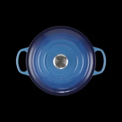 LE CREUSET Cocotte en Fonte Ronde 26 cm Azur Signature Online