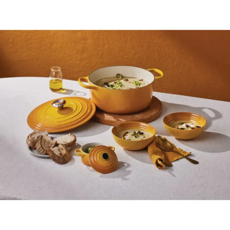 LE CREUSET Cocotte en fonte Ronde 24 cm Nectar Signature New
