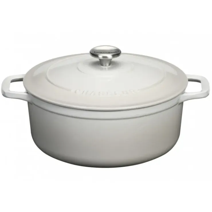 CHASSEUR Cocotte en Fonte Ronde 28 cm Macadamia New