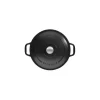 CHASSEUR Cocotte en Fonte Ronde 20 cm Noir Mat Outlet