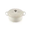 LE CREUSET Cocotte en fonte Ronde 22 cm Meringue Signature Clearance