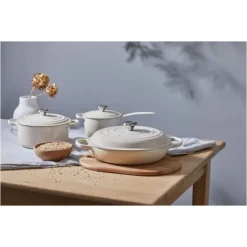 LE CREUSET Cocotte en fonte Ronde 22 cm Meringue Signature Clearance