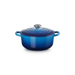LE CREUSET Cocotte en Fonte Ronde 20 cm Azur Signature Sale