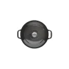 CHASSEUR Cocotte en Fonte Ronde 24 cm Caviar Clearance