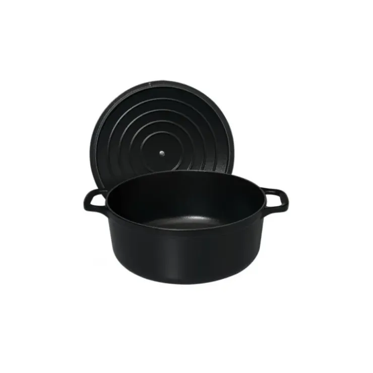 CHASSEUR Cocotte en Fonte Ronde 18 cm Noir Mat New