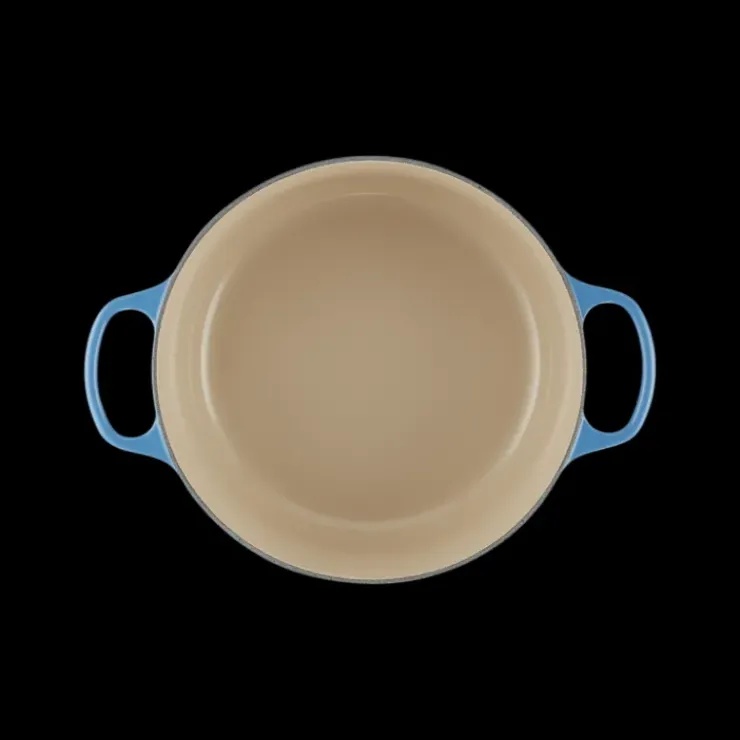 LE CREUSET Cocotte en Fonte Ronde 28 cm Signature Azur Sale