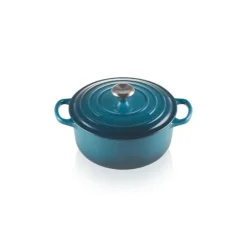 LE CREUSET Cocotte en Fonte Ronde 20 cm Deep Teal Signature Outlet