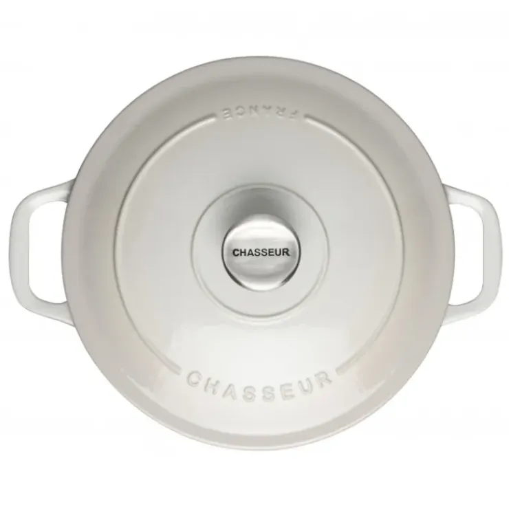CHASSEUR Cocotte en Fonte Ronde 24 cm Macadamia Online