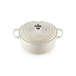 LE CREUSET Cocotte en fonte Ronde 24 cm Meringue Signature Best