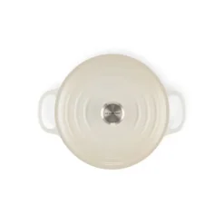 LE CREUSET Cocotte en fonte Ronde 24 cm Meringue Signature Best