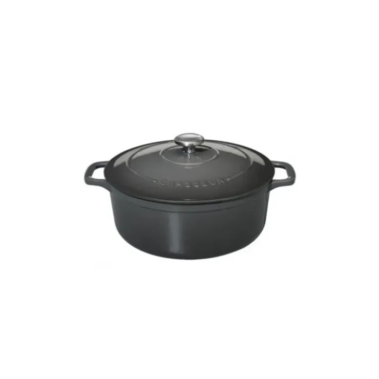 CHASSEUR Cocotte en Fonte Ronde 18 cm Caviar Online