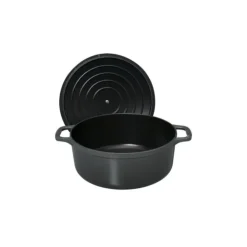CHASSEUR Cocotte en Fonte Ronde 18 cm Caviar Online