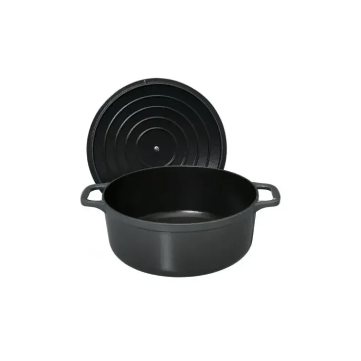 CHASSEUR Cocotte en Fonte Ronde 18 cm Caviar Online