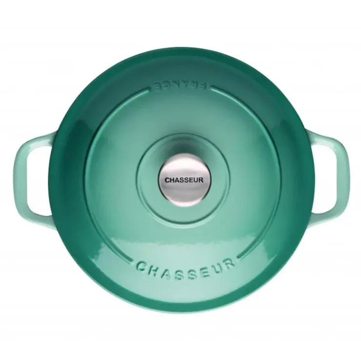 CHASSEUR Cocotte en Fonte Ronde 28 cm Quartz New