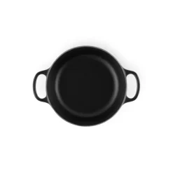 LE CREUSET Cocotte en Fonte Ronde 22 cm Noir mat Signature Clearance