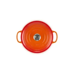 LE CREUSET Cocotte en Fonte Ronde 22 cm Volcanique Signature Sale