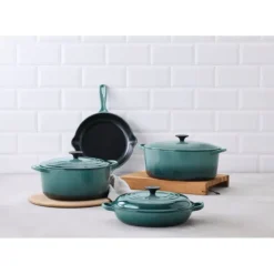 LE CREUSET Cocotte en Fonte Ronde Tradition 20 cm Océan Clearance