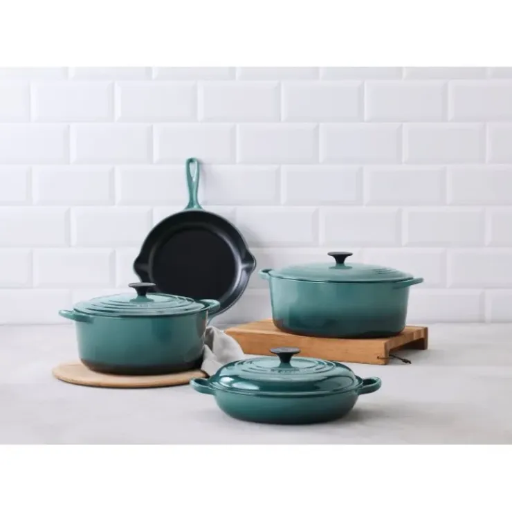 LE CREUSET Cocotte en Fonte Ronde Tradition 20 cm Océan Clearance
