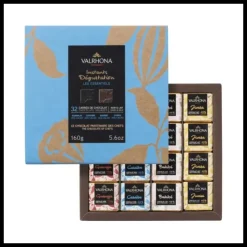 VALRHONA Coffret 32 Carrés de Chocolats Noir et Lait Les Essentiels 160 g Best