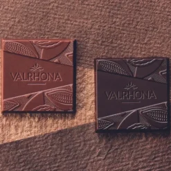 VALRHONA Coffret 32 Carrés de Chocolats Noir et Lait Les Essentiels 160 g Best