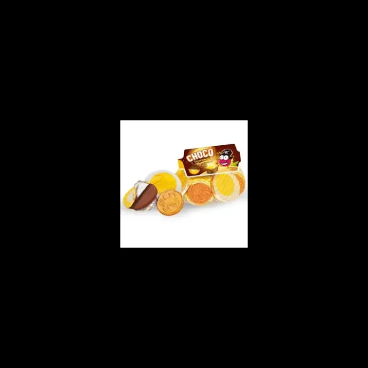 CHOCOMONNAIE Coffret 24 cm 80 Filets de Pièces en Chocolat 30g Best