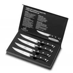 SABATIER Coffret 4 Couteaux à Steak 11,5 cm Ysis Hot