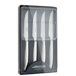 ARCOS Coffret 4 Couteaux à Steak 11 cm Lame Crantée Acier Inoxydable Best