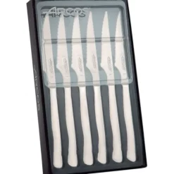 ARCOS Coffret 6 Couteaux à Steak 11 cm Lame Crantée Acier Inoxydable Sale