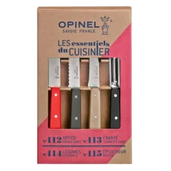 OPINEL Coffret 3 Couteaux de Cuisine et un Eplucheur Loft Les Essentiels New