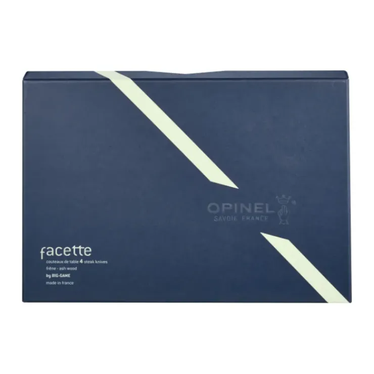 OPINEL Coffret 4 Couteaux de Table Olivier Facette