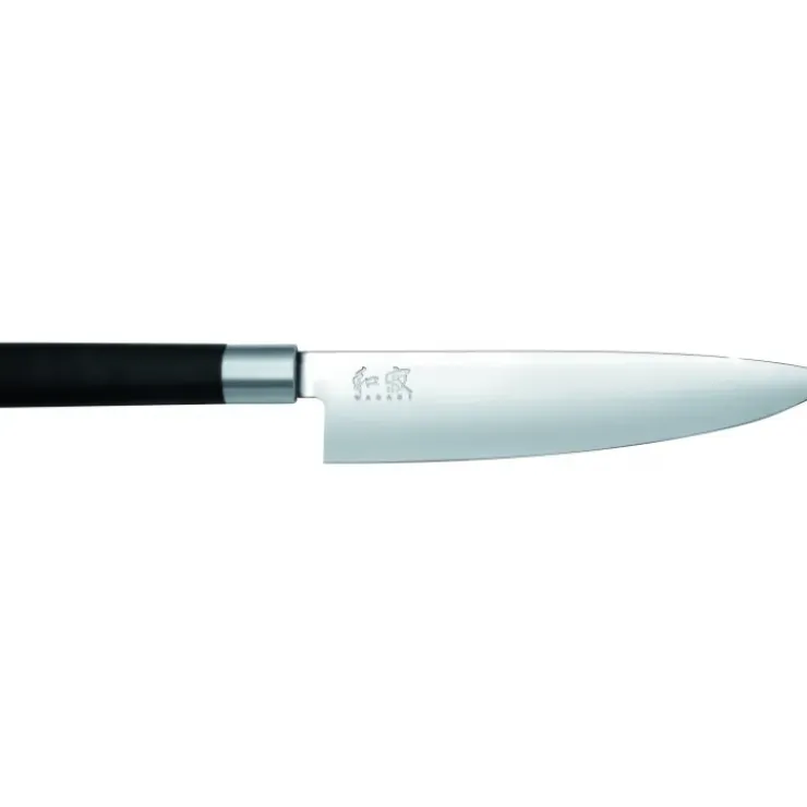 KAI Coffret 3 Couteaux Japonais Universel 10 cm Universel 15 cm et Chef 20 cm Wasabi Black Hot