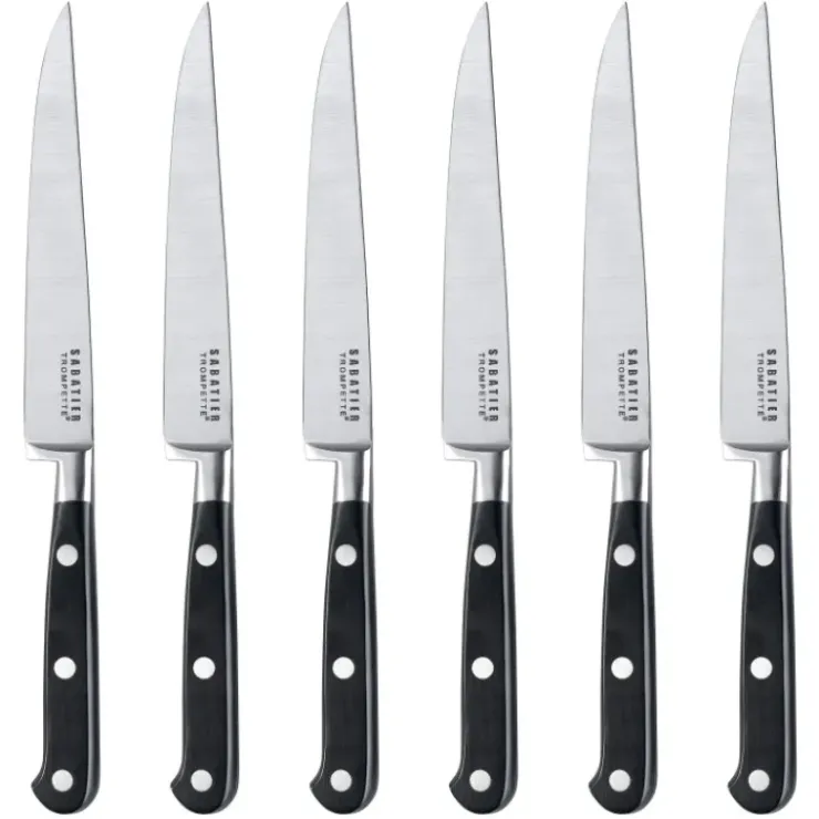 SABATIER TROMPETTE Coffret 6 Couteaux Steak 23 cm