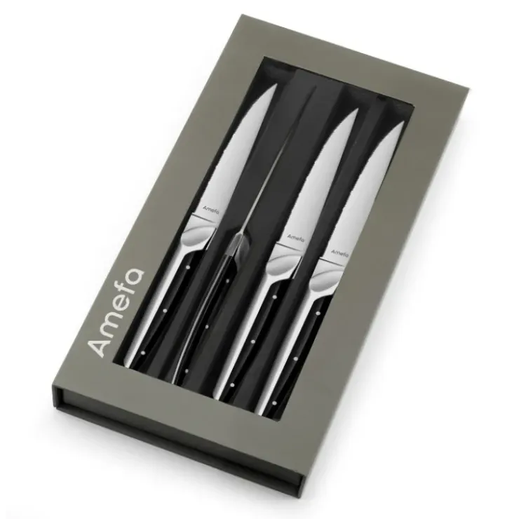 AMEFA Coffret 4 Couteaux Steak Emperor 23,2 cm Best