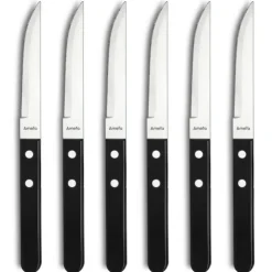 AMEFA Coffret 6 Couteaux Steak Pizza 21,6 cm Best