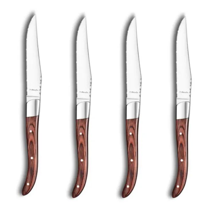 AMEFA Coffret 4 Couteaux Steak Royal Steak Bois 22,5 cm Online