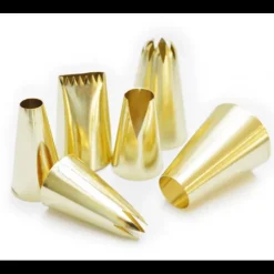 SCRAPCOOKING Coffret 6 Douilles Pâtissières Inox Dorées Clearance