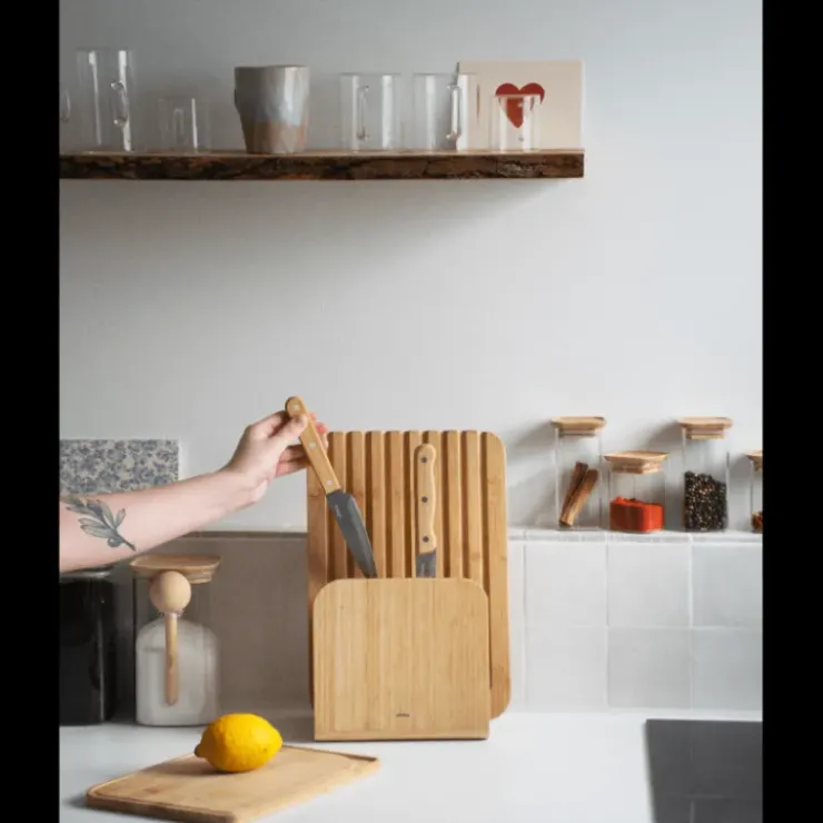 PEBBLY Coffret Affûté avec Support Magnétique, Planches et Couteaux Best