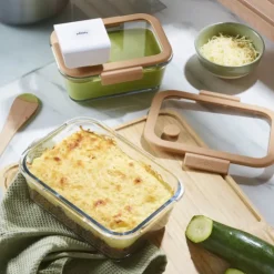 PEBBLY Coffret de 2 Boîtes de Conservation en Verre et Pompe de Mise Sous-Vide Sale