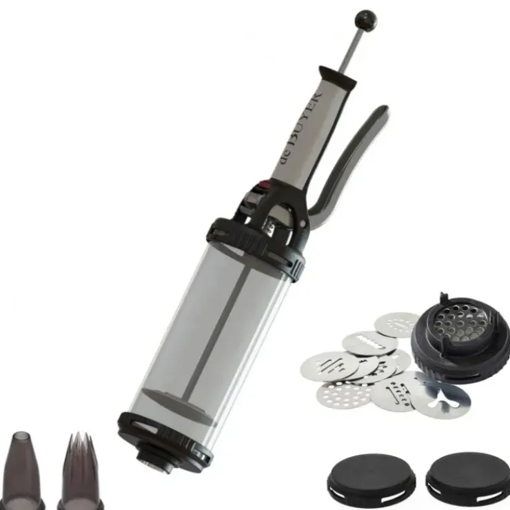 DE BUYER Coffret Le Tube Piston à Pâtisserie + Douilles et Kit Sablé New