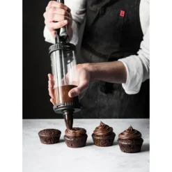 DE BUYER Coffret Le Tube Pro Piston à Pâtisserie + Recharges et Douilles