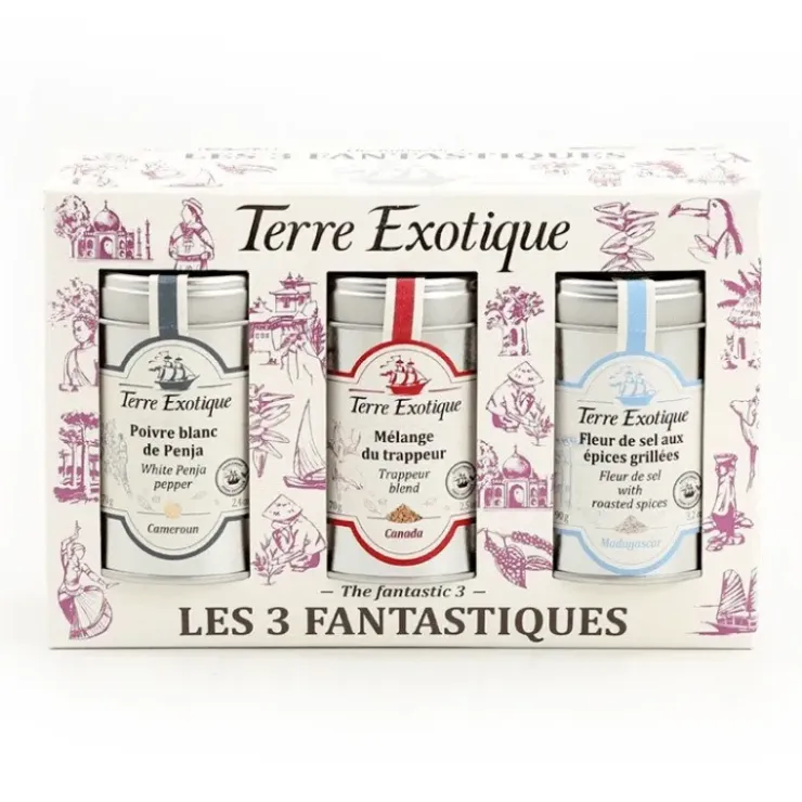 TERRE EXOTIQUE Coffret Épices 3 Assortiments Fantastiques