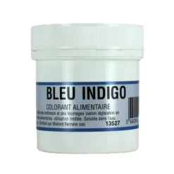 MALLARD FERRIERE Colorant alimentaire Bleu Indigo E132 Poudre Hydrosoluble 20g Hot