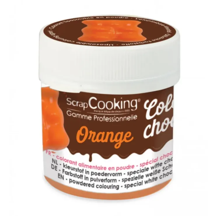 SCRAPCOOKING Colorant Alimentaire en Poudre Liposoluble Orange 5g Color'Choco Clearance