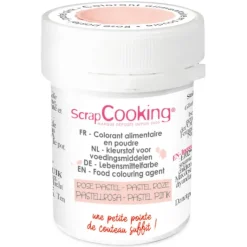 SCRAPCOOKING Colorant Alimentaire en Poudre Rose Pastel 5g Hot