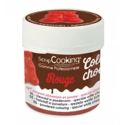 SCRAPCOOKING Colorant Alimentaire en Poudre Liposoluble Rouge 5g Color'Choco New