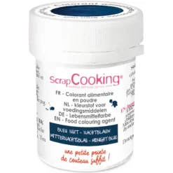 SCRAPCOOKING Colorant Alimentaire en Poudre Bleu Nuit 5g Best