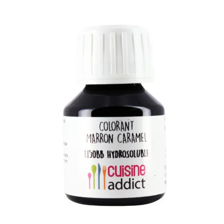 CUISINEADDICT Colorant Alimentaire Marron Caramel E150b Liquide 58 ml Clearance