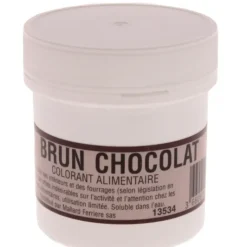 MALLARD FERRIERE Colorant alimentaire Marron Brun Chocolat E102/E129/E151 Poudre Hydrosoluble 20g Discount