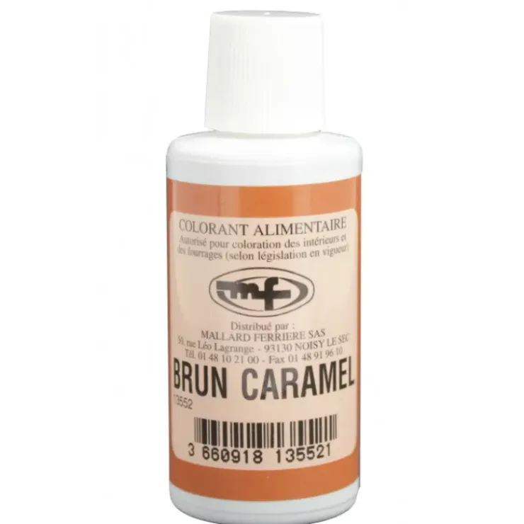MALLARD FERRIERE Colorant alimentaire Marron Brun Caramel E102/E129/E151 Liquide 100ml Online
