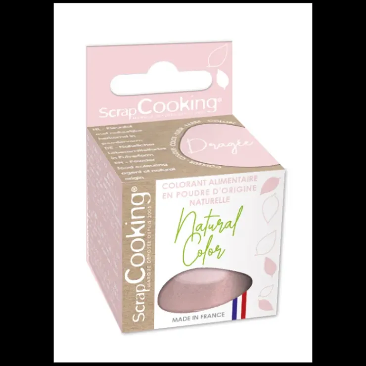 SCRAPCOOKING Colorant Alimentaire Naturel Rose Dragée 10 g Hot